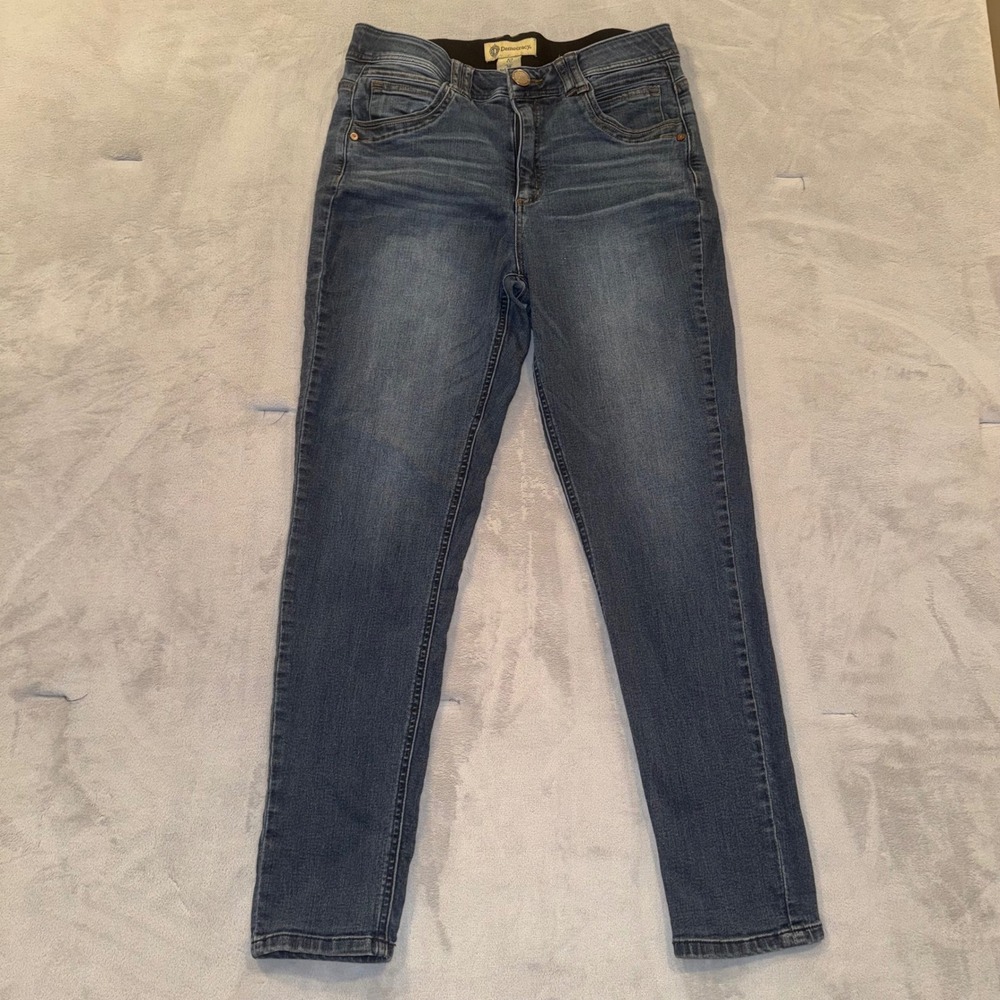 Democracy Ab Solution Skinny Jeans Womens 10 Blue Denim Medium Wash Stretch